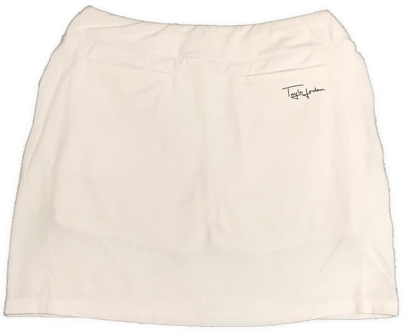 New Taylor Jordan 17.5" Solid White Golf Skort MSP$85