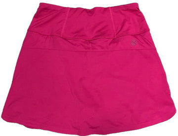 New Women's Puma PWRMESH 15" Golf Skort Dark Pink Size S MSP$70 - 0