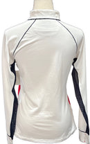 Greg Norman Women's SolarXP White Navy & Pink Full-Zip Jacket Size S-2