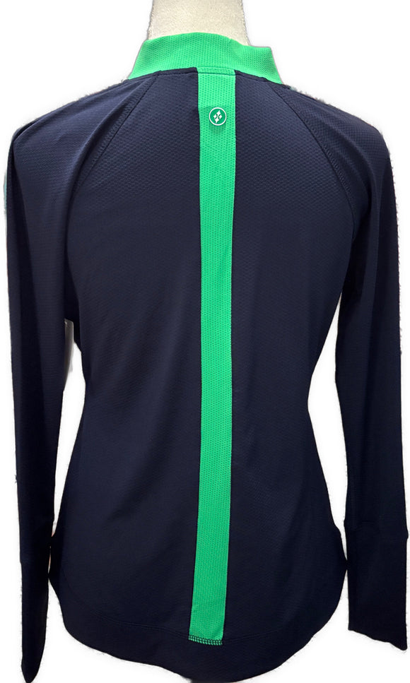 Jofit Women's Navy w/Green Posh Full-Zip Jacket Size S MSP$100