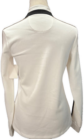 Greg Norman Women's Ivory Black & Gold Golf Pullover Size S - 0