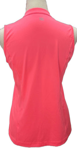 Tail Activewear Bright Coral Sleeveless Golf Top Size S MSP$90 - 0