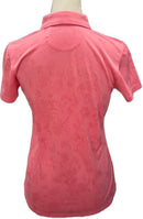 Greg Norman Women's Salmon Jacquard Golf Polo Size S MSP$79-2