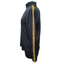 Greg Norman Women's Black & Leopard Print Pullover w/ Logo Size L-2