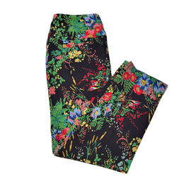 Swing Control Women's Black Floral Golf Ankle Pants Size 14 MSP$138