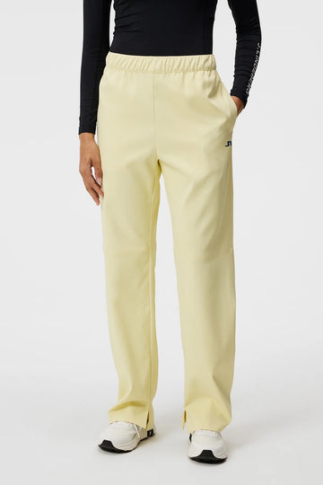 New J.Lindeberg Women's Fiona Pull-on Golf Pant - Wax Yellow Size L MSP$165 - 0