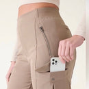 New Athleta Taupe Endless High Waist Cargo Travel Pant Size 12 T MSP$129-3