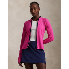 New Ralph Lauren RLX Women's Pink Stretch Jersey Jacket Size L MSP$148 - 0