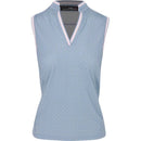 Ralph Lauren RLX Women's Sleeveless Airflow Chevron Print Golf Polo Size L MSP$98-1