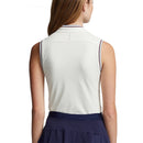 New Ralph Lauren RLX Air Tech Women's Cream Sleeveless Golf Polo Size L MSP$98-2