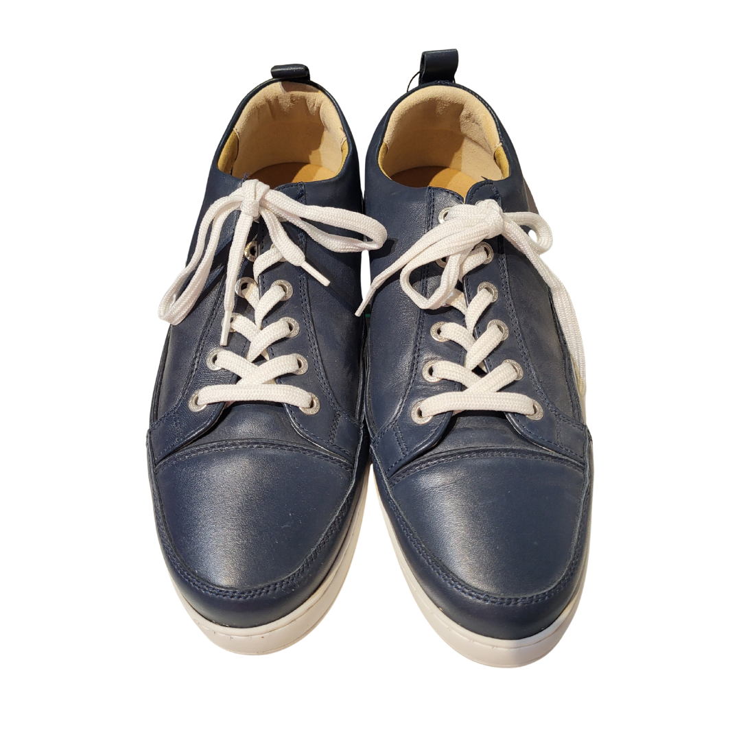 Duca del Cosma Navy Blue Leather Spikeless Golf Shoes Size 9 