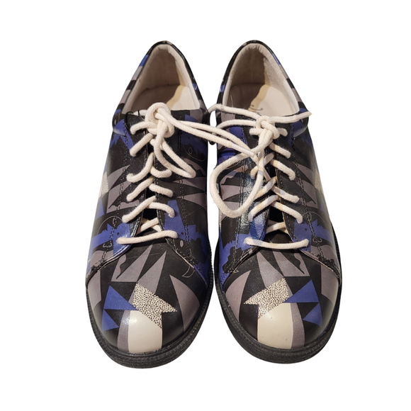 New Women's Icon Blue Pablo Picasso Graphic Golf Shoe Size 7.5 MSP$195