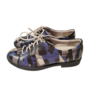 New Women's Icon Blue Pablo Picasso Graphic Golf Shoe Size 7.5 MSP$195 - 0