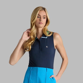 New G/Fore Women's Silky Nylon Twilight Sleeveless Golf Polo MSP$110 - 0