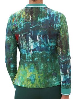New Famara Women's Long Sleeve Art Top Size S MSP$99 - 0