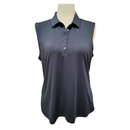 Dunning Golf Women's Navy Sleeveless Polo Size XL MSP$88-1