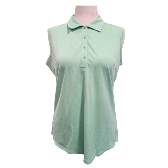 New Bermuda Sands Women's Gigi Sleeveless Golf Polo Size L MSP$65