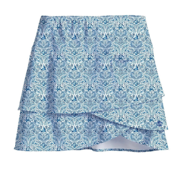New Scales Women's 12 Knots Wavy Golf SKort Size S MSP$75
