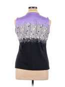 Tail Purple & Black Print Sleeveless Golf Top Size L-2