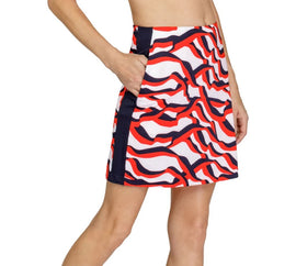 Tail Activewear Angela Pull-on Golf Skort- Deco Wave Size L MSP$97