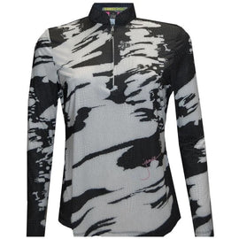 Jamie Sadock Women's Sunsense Snakeskin Long Sleeve Golf Top Size L MSP$98