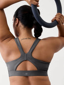 New Athleta Interval Bra  - Black Heather D-DD Cups MSP$49-2