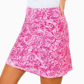 Lilly Pulitzer Luxletic Maryana Golf Skort Pink Blossom Foxy Llama Size S MSP$98
