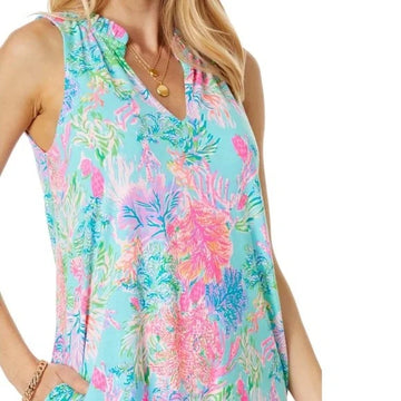 Lilly Pulitzer Malone Dress - Celestial Blue Cay Size S MSP$125 - 0