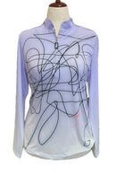 Jamie Sadock Sunsense Lavender Ombre Long Sleeve SunShirt Size L MSP$98-1