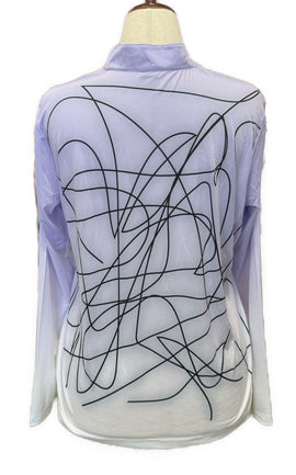 Jamie Sadock Sunsense Lavender Ombre Long Sleeve SunShirt Size L MSP$98 - 0