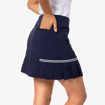 New Golftini Women's Navy Blueberry Pleated Skort Size 8 MSP$125