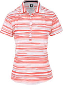 Footjoy Women's Coral & White Watercoloe Golf Polo Size XL MSP$-1