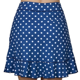 Sofibella Navy & White Polka Dot Golf Skort Size L MSP$84 - 0