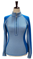 Lululemon Blue & White Reversible Women's Pullover Size 6-3