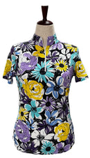 New Ibkul Golf Polo - Madeline Print - Orange Multi MSP $98-1