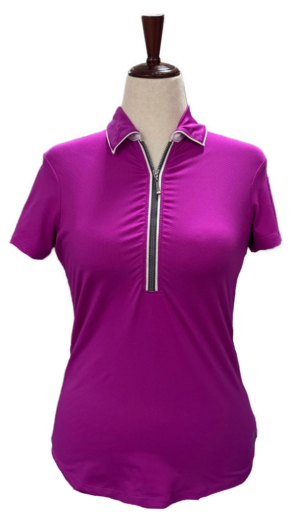 Women's Jofit Orchid Zip Golf Top Size S