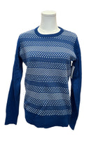 Lady Hagan Royal Blue & White Knitted Sweater Size S-1