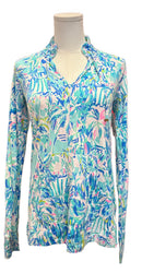 Lilly Pulitzer Cassi Popover in BLue Ibiza Cabana Cocktail Size XS MSP$128-3