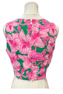 Lilly Pulitzer Hibiscus Kiss Crop Top Size 2-2