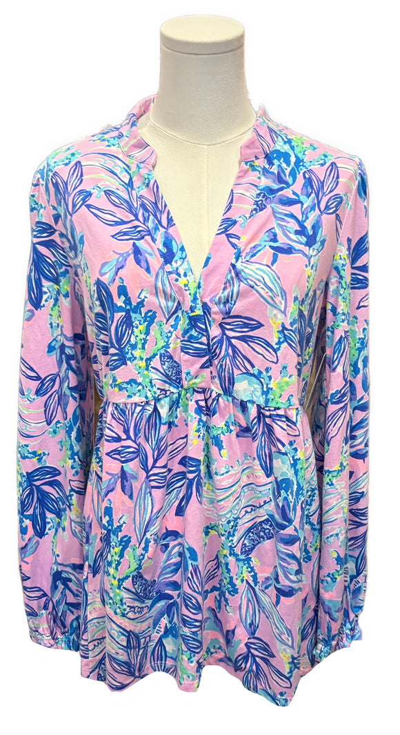 Lilly Pulitzer Winona Knit Tunic -Lilac Rose Just A Lil Jelly Size S MSP$118