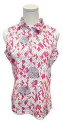 GGBlue Multicolor Geometric Print Sleeveless Top Size S-1