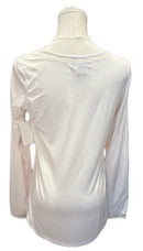 Golftini White Long Sleeve Workout Tee w. Mesh Size S MSP $148-2