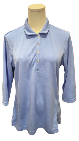 Pebble Beach Periwinkle 3/4 Quarter Sleeve Pullover Size M