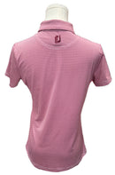 Footjoy Magenta Houndstooth Print Polo Size XS MSP $105-2