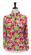 Ibkul Sea Turtle Long Sleeve Sun Shirt Size M-1