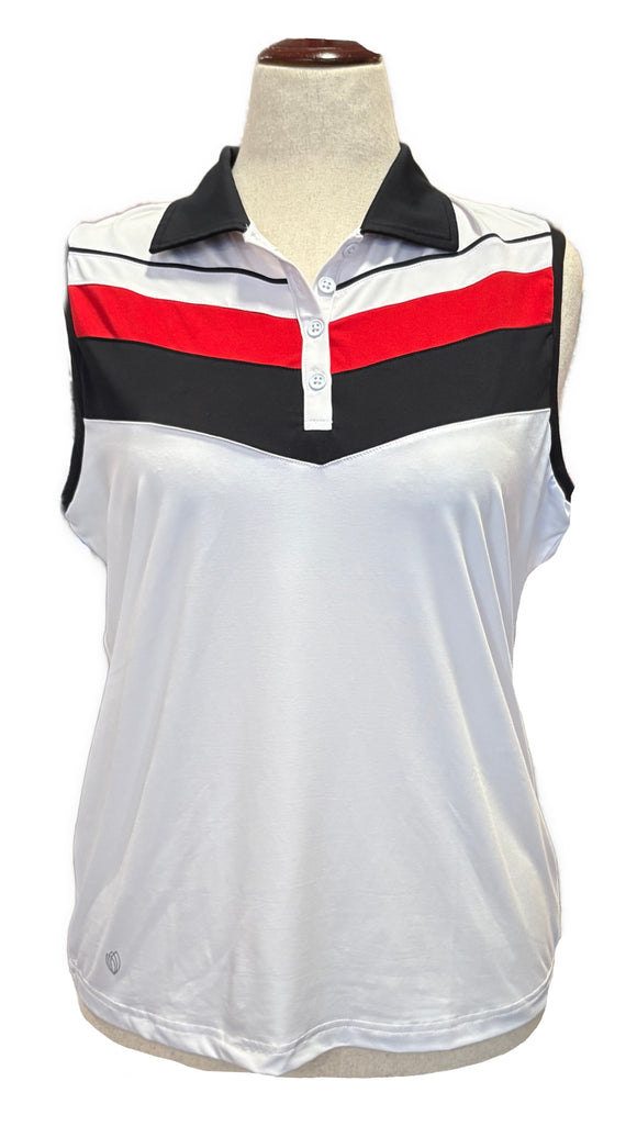 GGBlue Women's Sonia Sleeveless Golf Polo Size L MSP$82