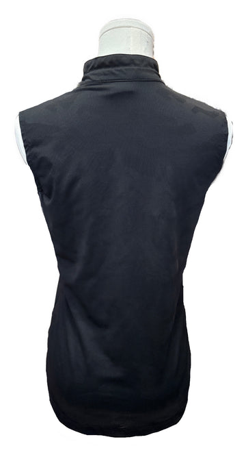 Daily Sports Black Sleeveless Mesh Camo Mock Top Size S - 0