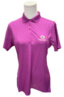 Antigua Purple Textured Women's Golf Polo W. Logo Size S-1