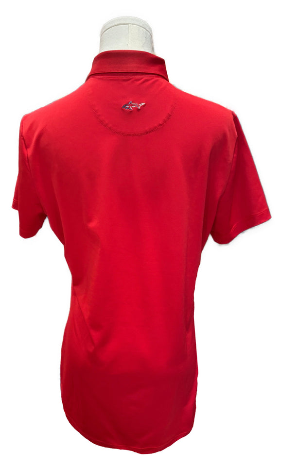 Greg Norman Solid Red Polo Size M