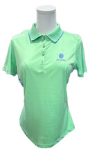 Greg Norman Spring Green & Pale Blue 'Aviara' Logo Polo Size S-1